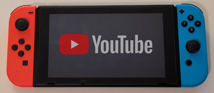 YouTube on Nintendo Switch