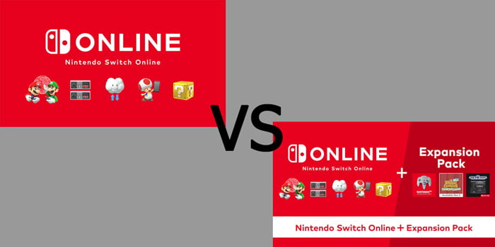 Nintendo Switch Online vs Nintendo Switch Online Expansion Pack