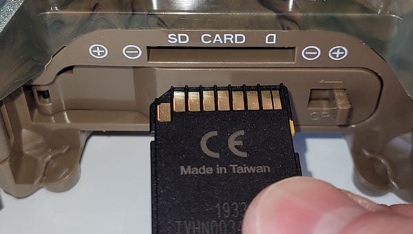 Wildgame Innovations SD card slot.