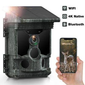 Campark T180 4K 36MP Solar Powered WiFi Bluetooth Trail Camera