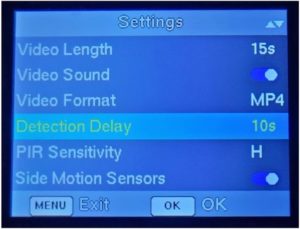 Detection Delay Setting