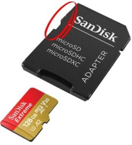 microSD card adapter