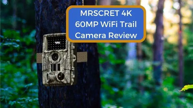 MRSCRET 4K 60MP WiFi Trail Camera